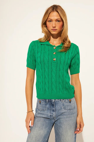 John & Jenn Timmy Top | Shamrock, Navy & Mocha