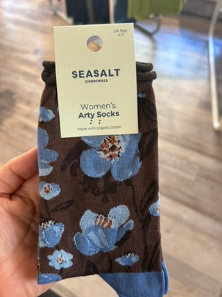 Seasalt Arty Organic Cotton Socks | Cloud + Toffee