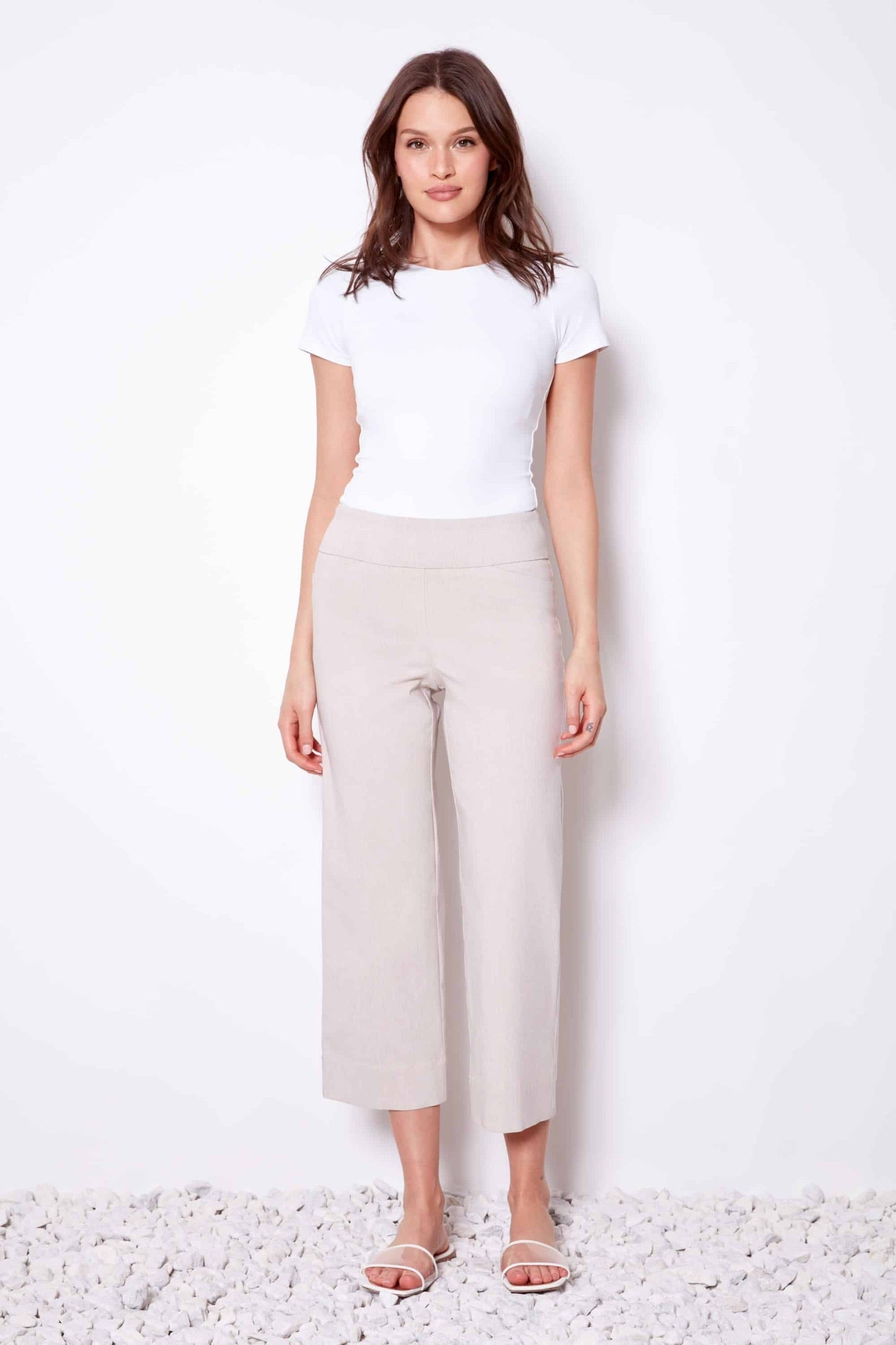 Up! Crop Gaucho | Linen