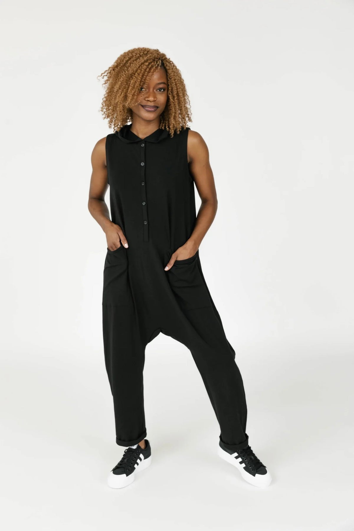 Smash & Tess Abigael Henley Romper | Black