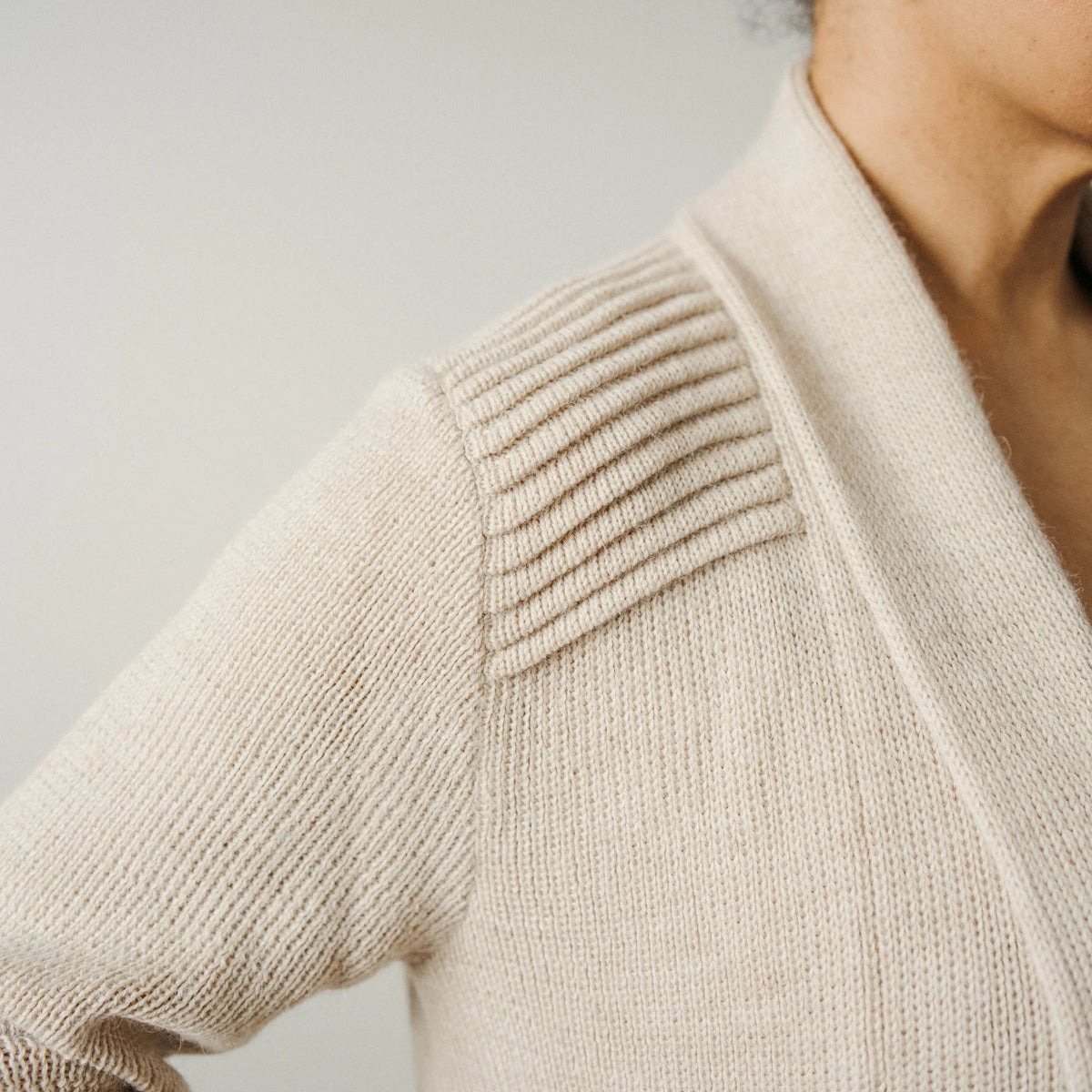 Pokoloko Long Cartier Alpaca Sweater| Camel, Black + Chai