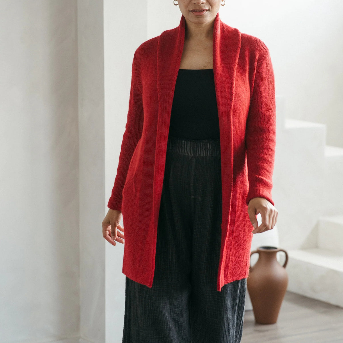 Pokoloko Mia Alpaca Sweater | Navy, Red, Grey, Oatmeal, Dark Grey, Daisy