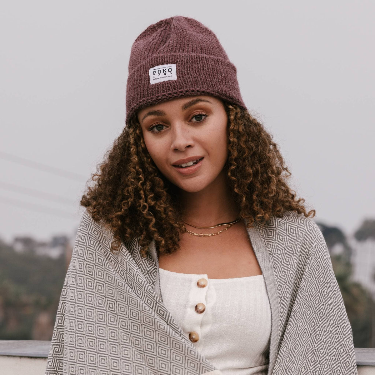 Pokoloko 100% Pure Peruvian Alpaca Fisherman Hat | Mushroom, Water, Rose + Black