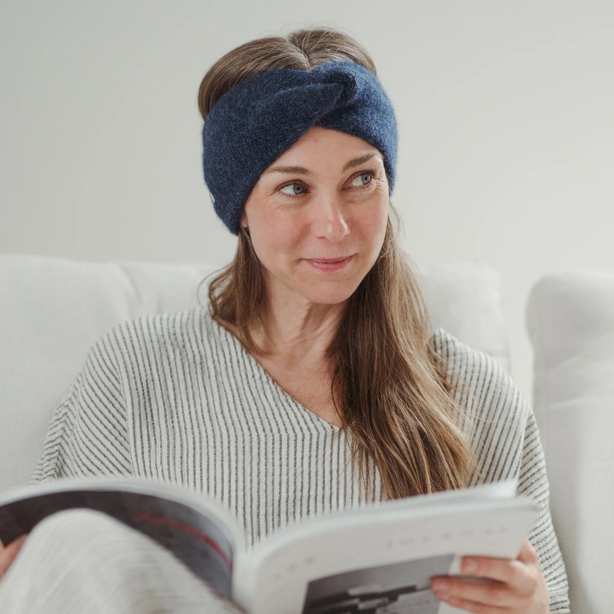 Pokoloko twisted Headband | Petina, Linen, Denim