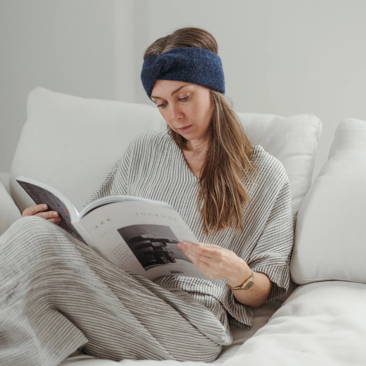 Pokoloko twisted Headband | Petina, Linen, Denim