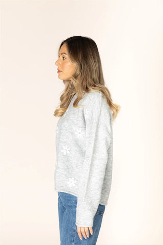 Lyla & Luxe Novelty Daisy Sweater