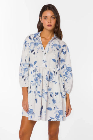 Velvet Heart Alana Pop Over Dress | Washed Waterflower