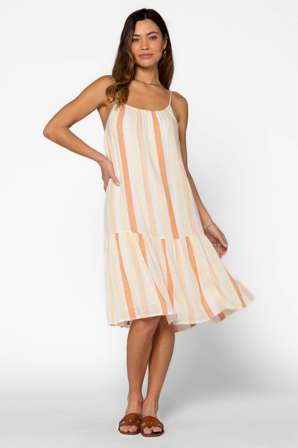 Velvet Heart Amelie Orange Stripe Dress