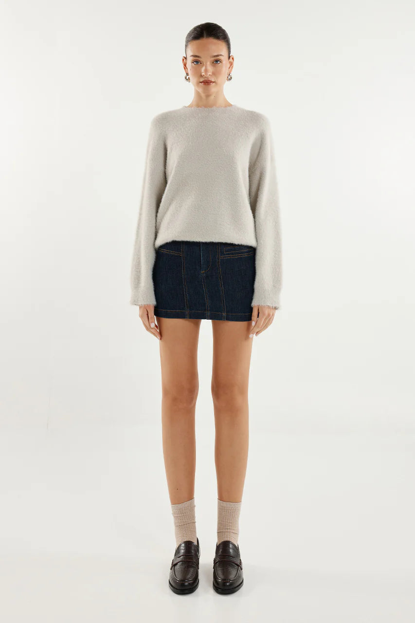 Madison The Label Angelina Knit Sweater | Grey