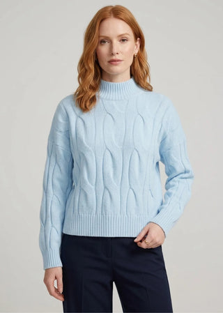 Astrid Etta Mock Sweater | Blue
