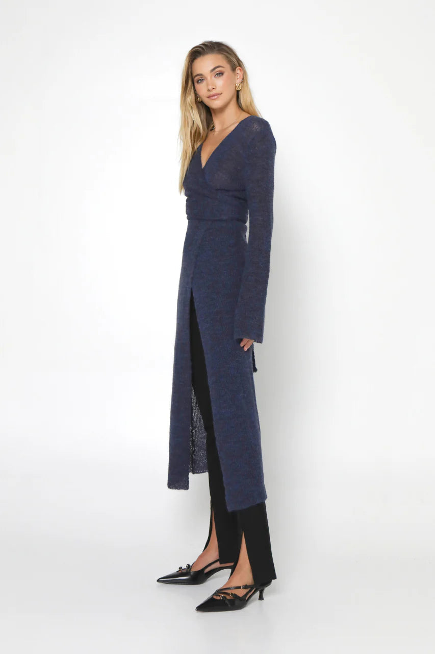 Madison The Label Ayla Wrap Knit | Midnight