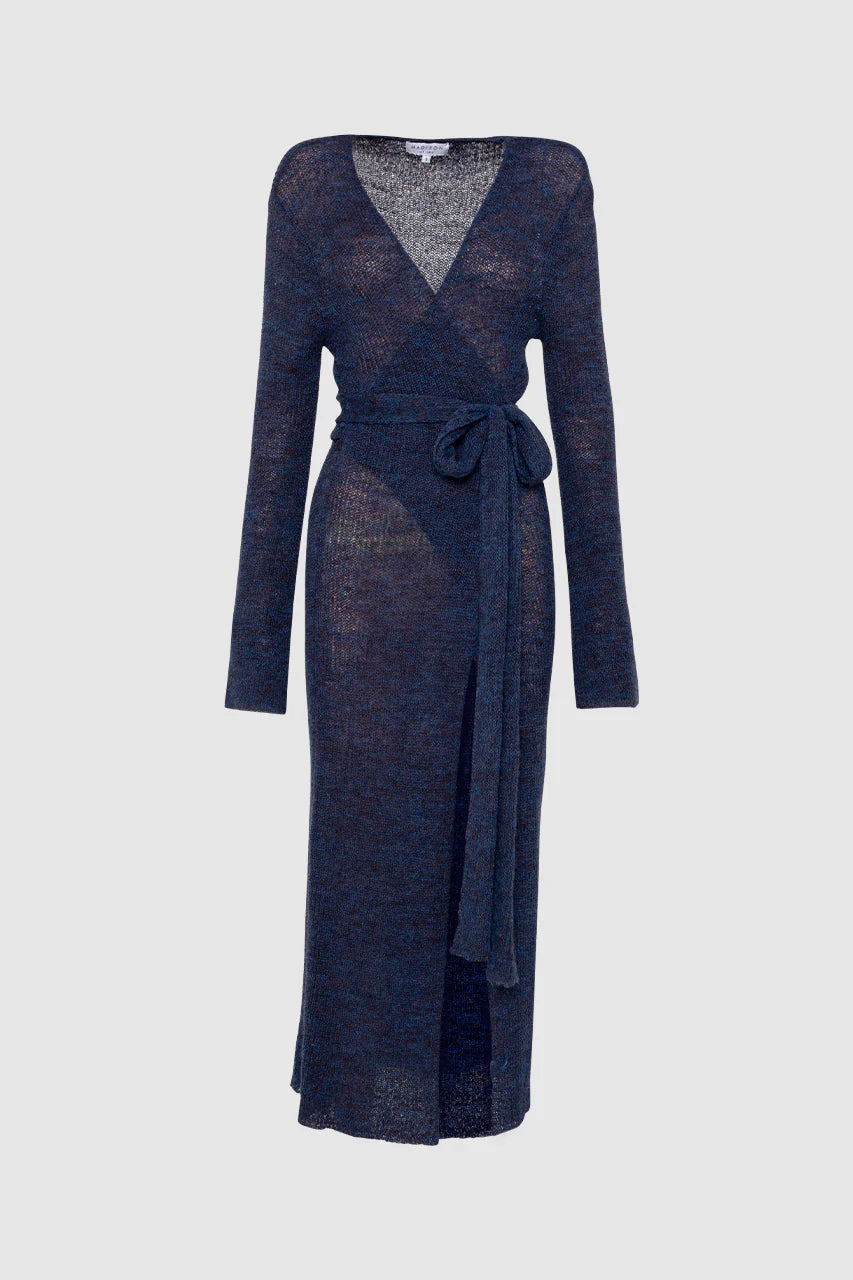 Madison The Label Ayla Wrap Knit | Midnight