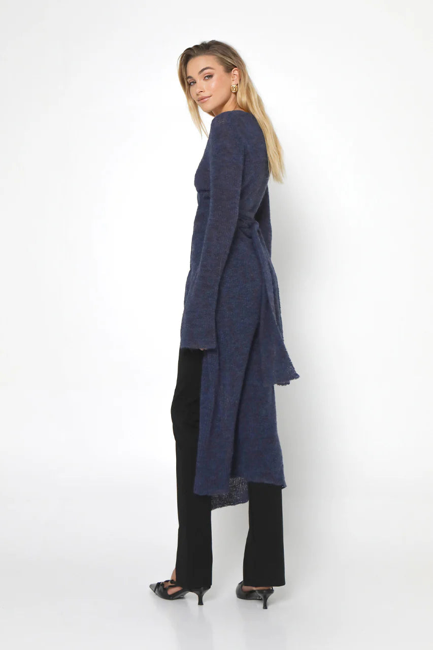 Madison The Label Ayla Wrap Knit | Midnight