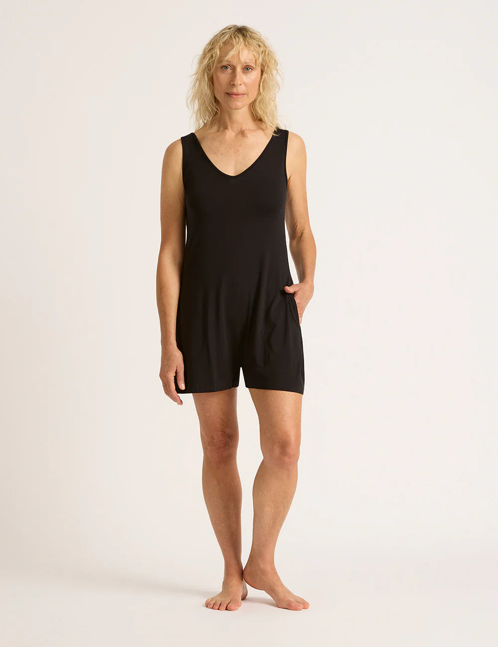 Boody Short Romper | Black