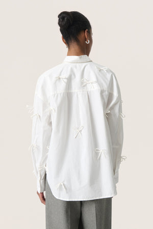Soaked Joa Bow Shirt | White