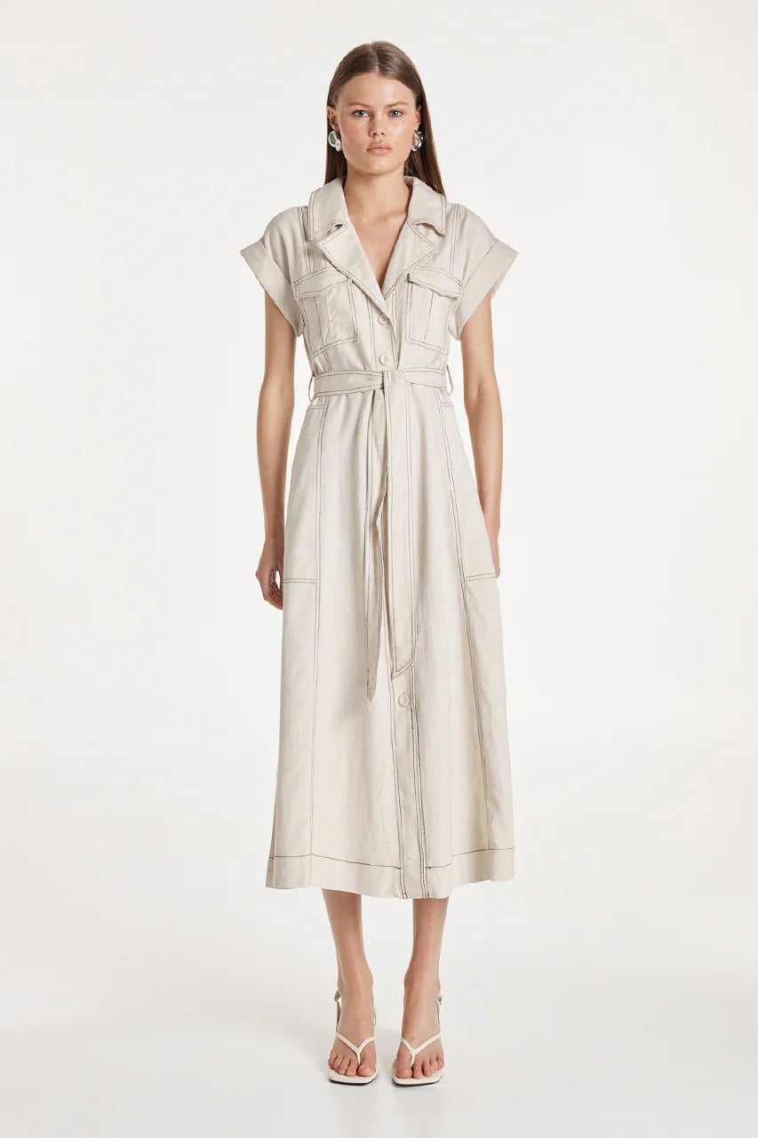 Madison The Label Bari Maxi Dress With Pockets | Sand