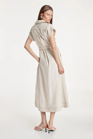 Madison The Label Bari Maxi Dress With Pockets | Sand