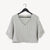 Pokoloko Striped Crinkle Cotton Crop Top | Stripe