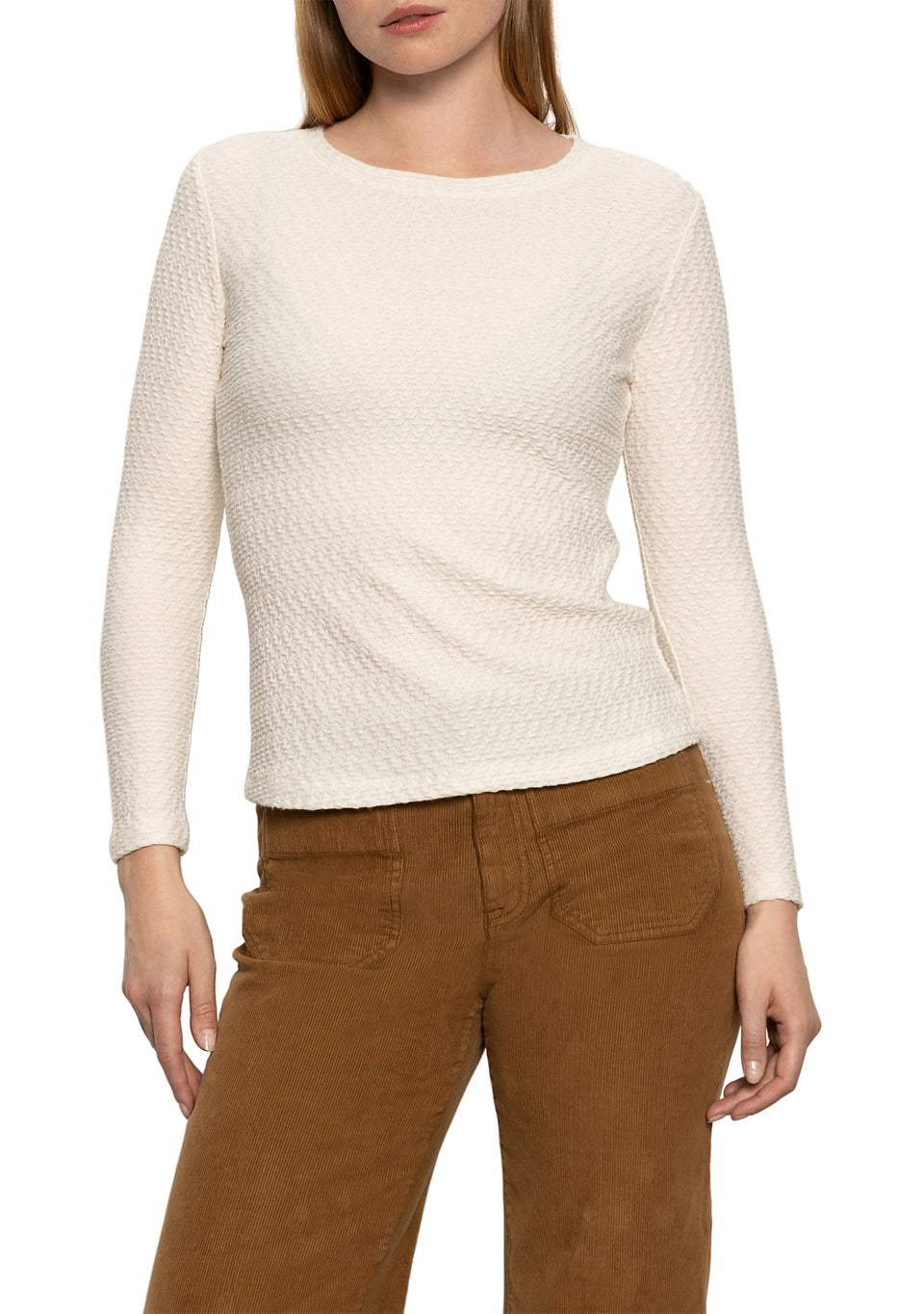 Sanctuary Long Sleeve Top | Chalk