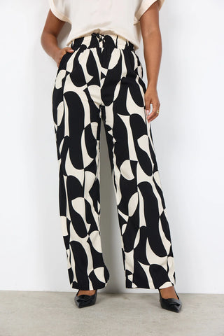Soya Concept CHANISE 3B Pants | Black-White