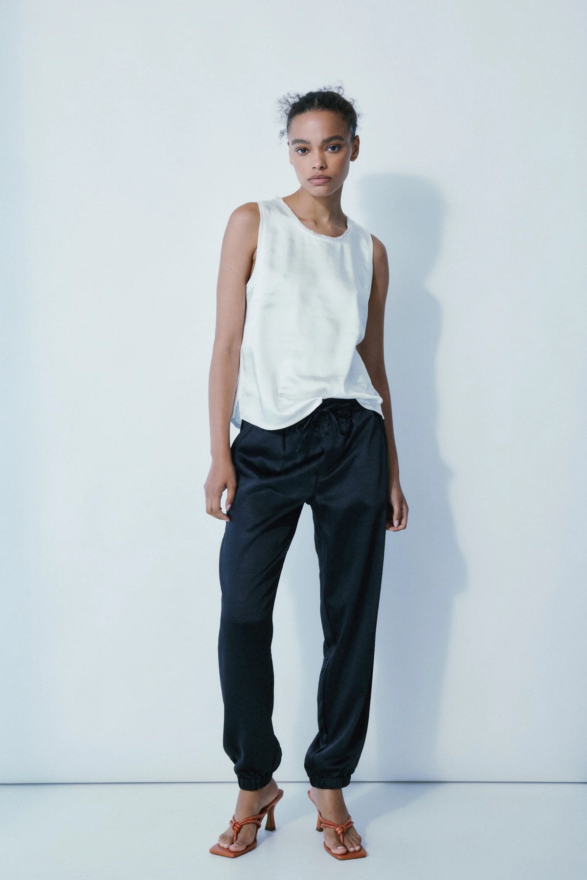 Melissa Nepton Cary Satin Jogger | Black