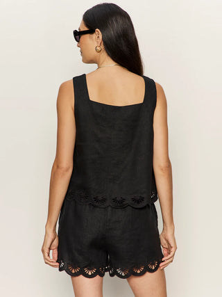 Sanctuary Almost There Linen Top | Black