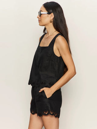 Sanctuary Almost There Linen Top | Black