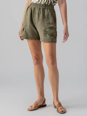 Sanctuary Relaxed Rebel Standard Rise Short | Burnt Olive + Birch