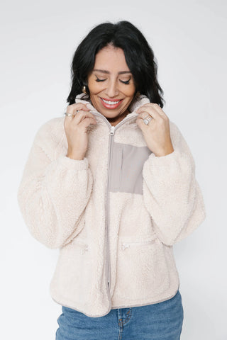 Smash & Tess Teddy Jacket | Taupe