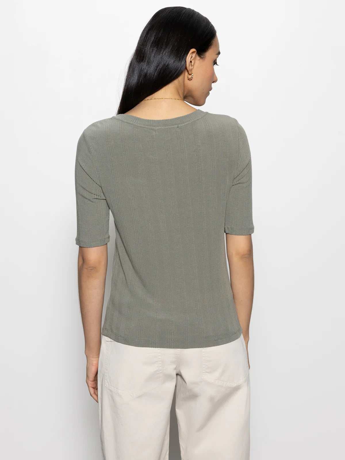 Sanctuary Half Sleeve Femme Crew T-Shirt | Spruce