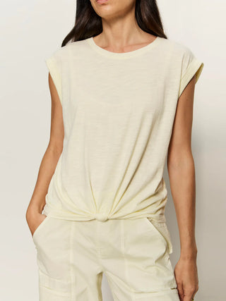 Sanctuary Knotted Muscle Tee | Lemon Drop
