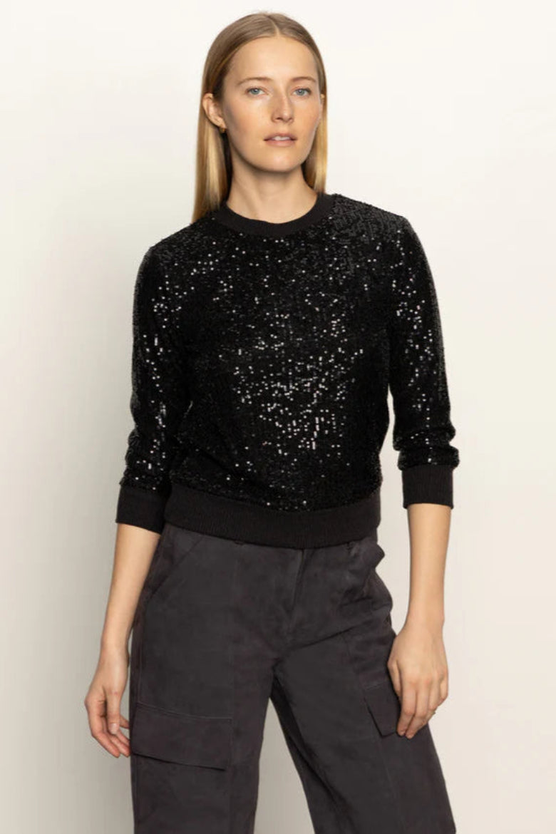 Sanctuary Relaxed Sparkle Popover | Black