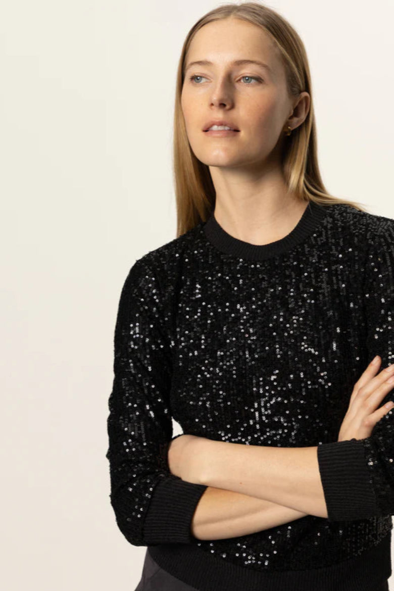 Sanctuary Relaxed Sparkle Popover | Black