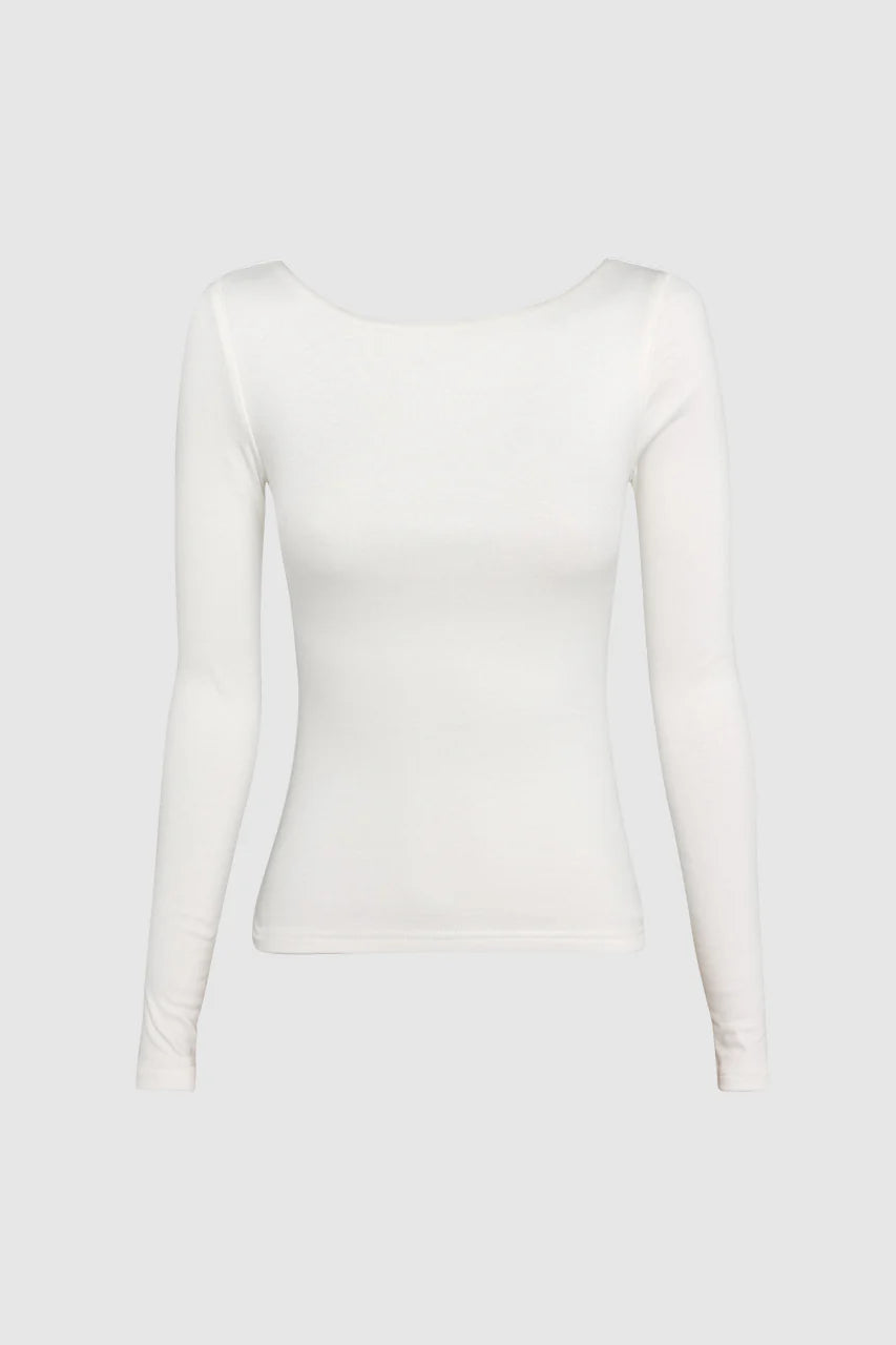 Madison The Label Caden Top | Shiraz, Black & White