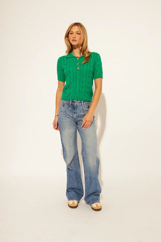 John & Jenn Timmy Top | Shamrock, Navy & Mocha
