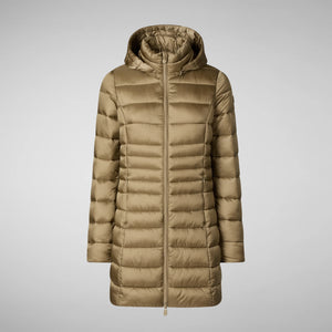 Save The Duck Animal Free Hooded Reese Puffer Jacket | Husk Green