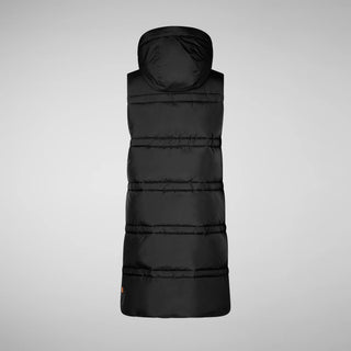 Save The Duck Animal Free Hooded Judee Vest | Black + Beige