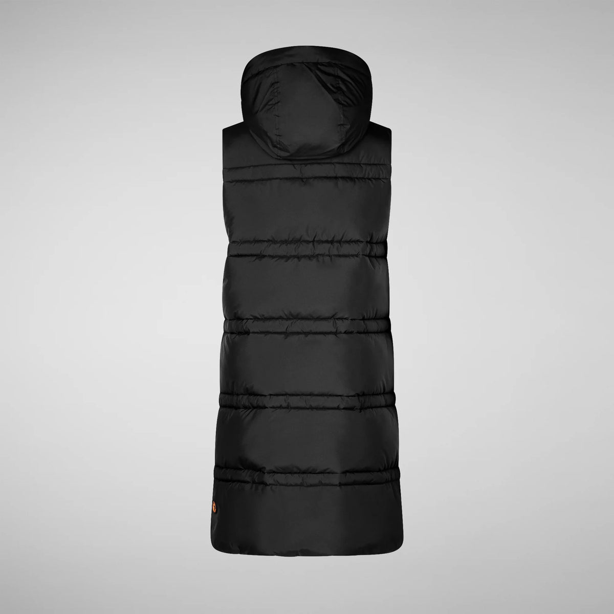 Save The Duck Animal Free Hooded Judee Vest | Black + Beige