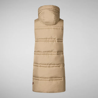 Save The Duck Animal Free Hooded Judee Vest | Black + Beige