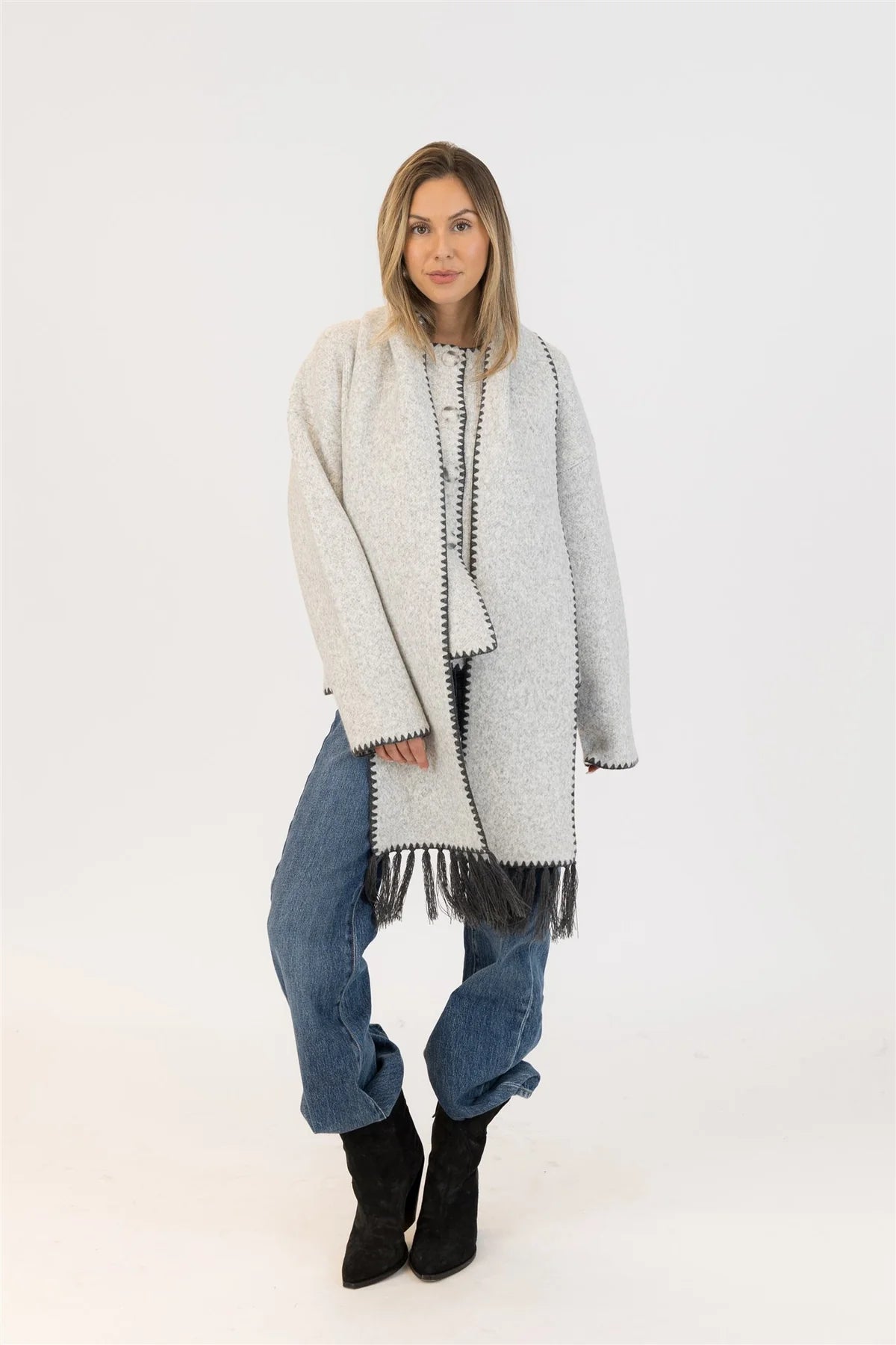 Lyla & Lux Delaney Coat + Matching Scarf