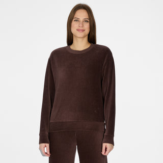 Ragwear Dellani Cordy Sweatshirt | Chocolate