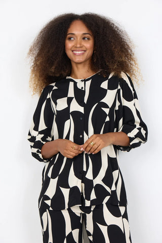 Soya Concept CHANISE 1 Blouse | Black-White