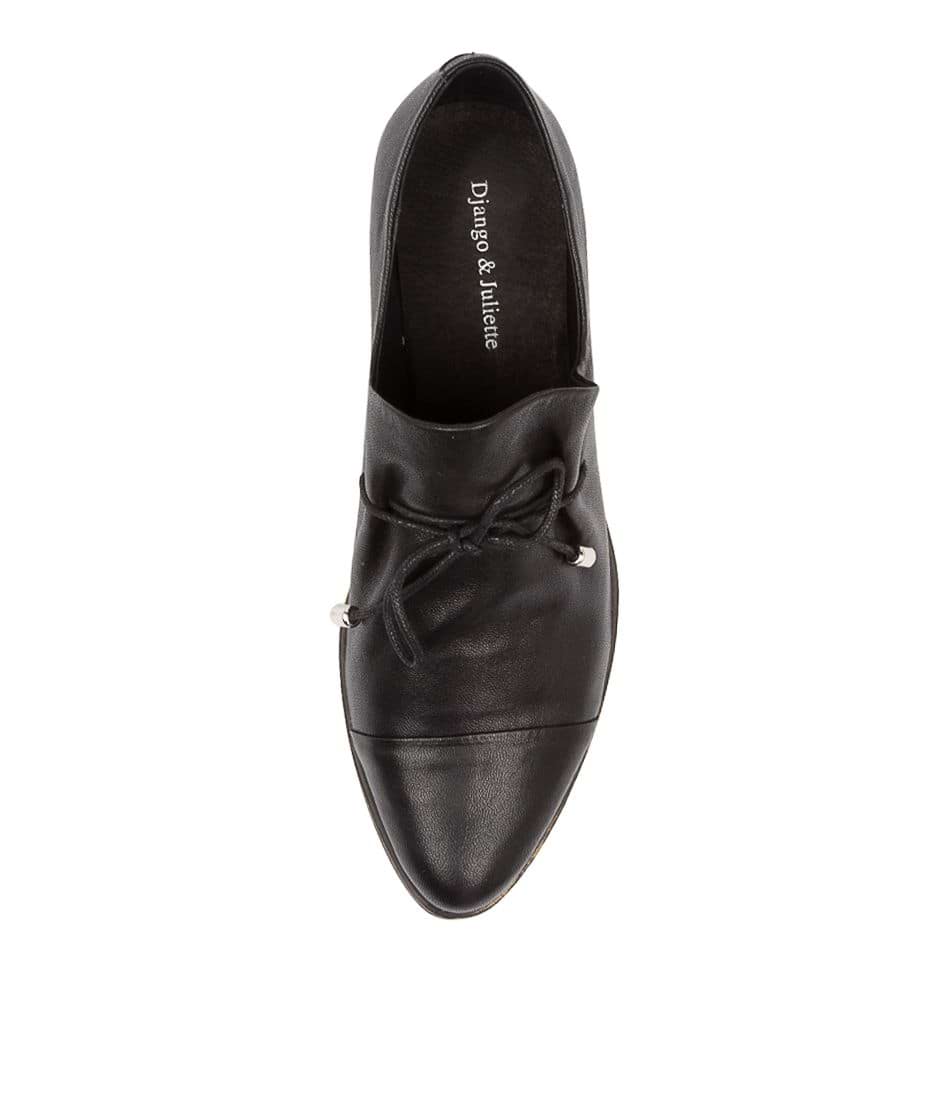 Django & Juliette Kotty Leather Shoe | Black