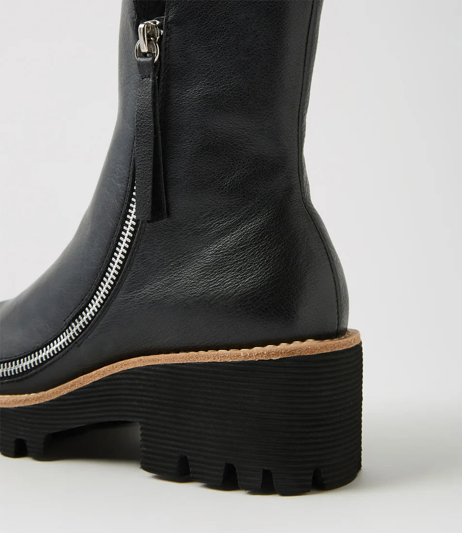 Django & Juliette Leather Ankle Boot | Black