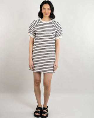 Velvet By Graham & Spencer Darcie Vintage Stripe Terry Dress | Navy