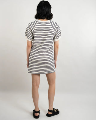Velvet By Graham & Spencer Darcie Vintage Stripe Terry Dress | Navy