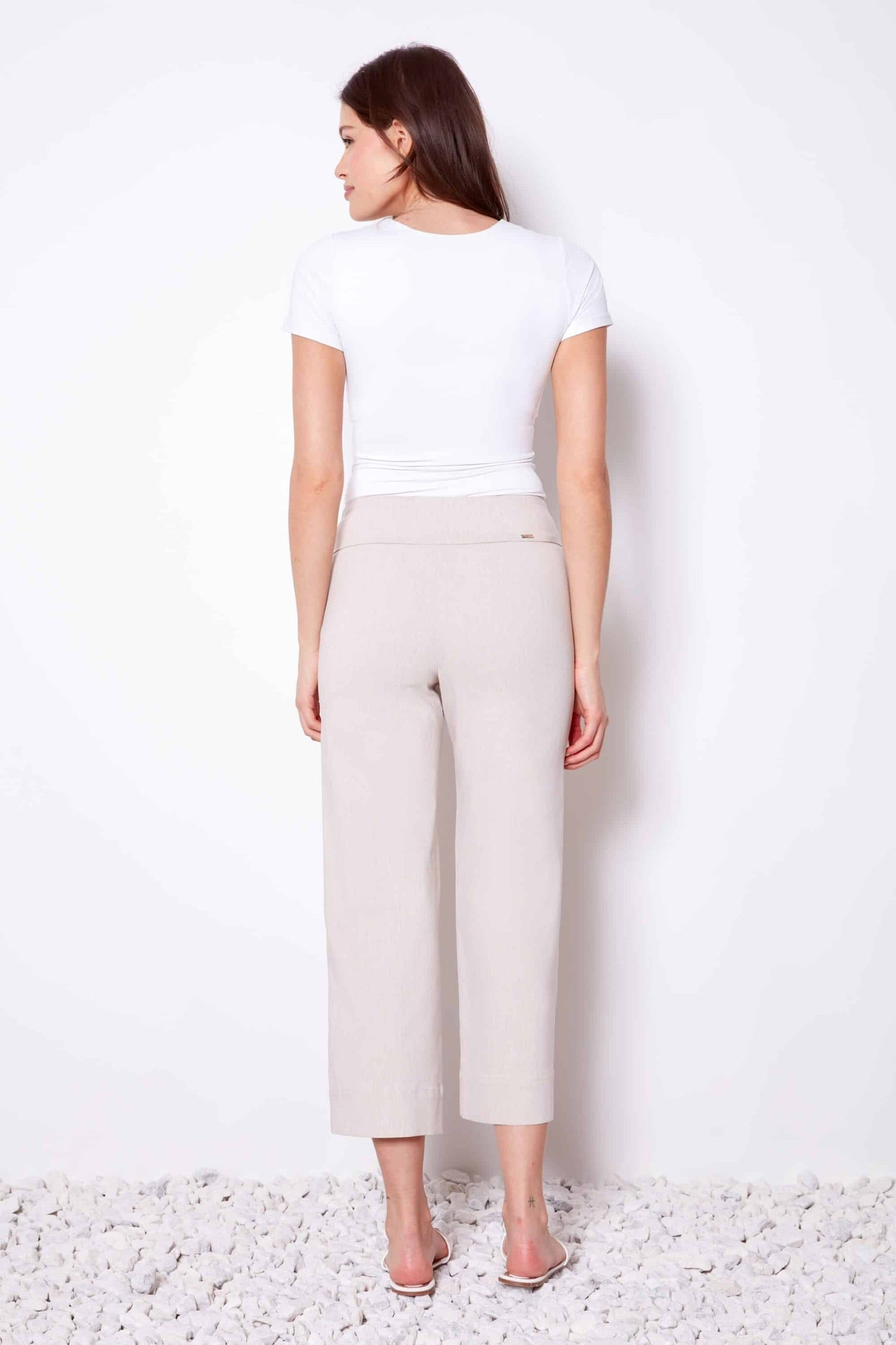 Up! Crop Gaucho | Linen