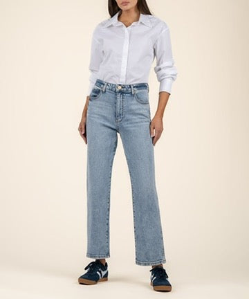 Kut Melissa High Rise Straight Leg | Steadfast