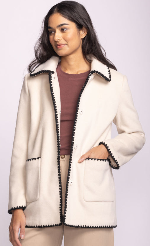 Pink Martini Mae Coat | Off White