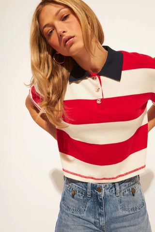 John & Jenn Angelo Sweater | Crimson